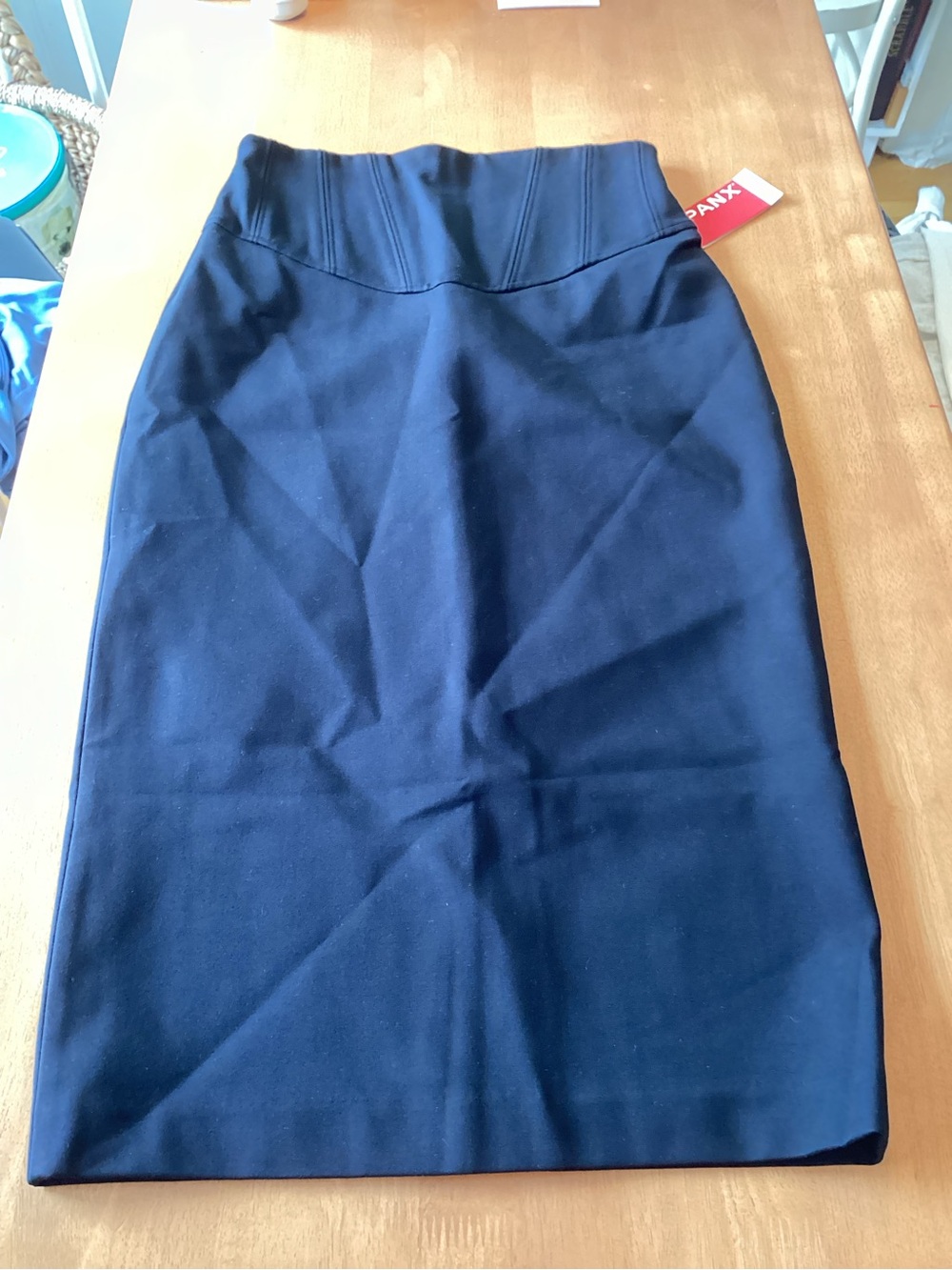 SPANX High-Waist Black Pencil Skirt